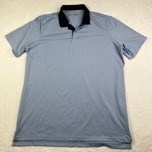 Short Par 4 Shirt by Greyson‎ Men's Polo Size Large Blue Stretchy